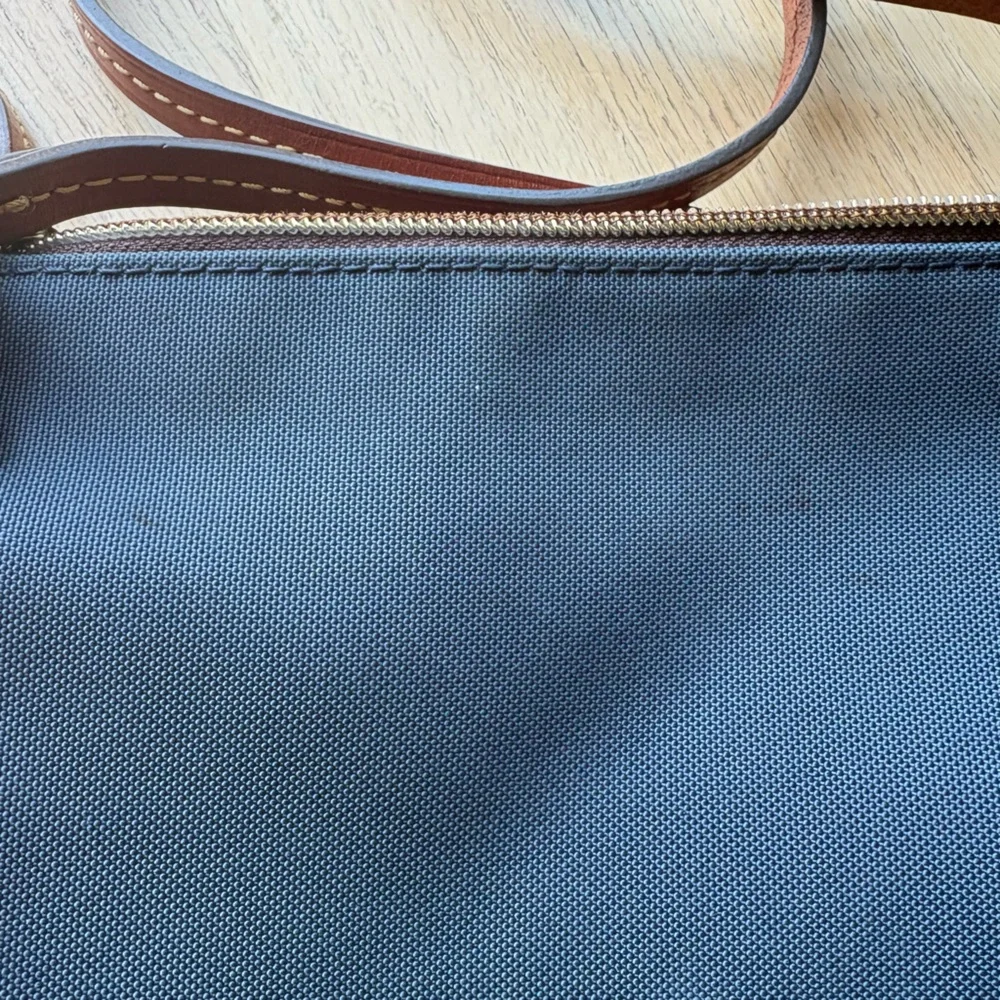Dooney & Bourke Navy and Tan Crossbody Bag - Picture 8 of 11